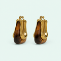 Caramel Hoop Earrings - BisuTrendy