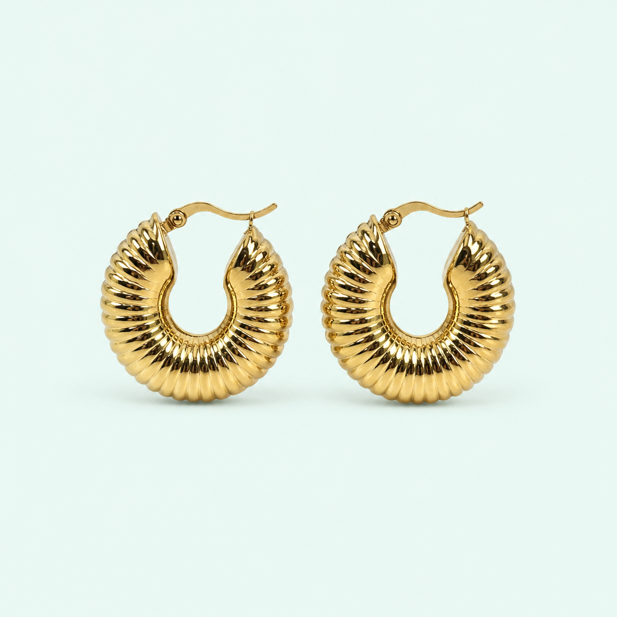 Snail Hoop Earrings - BisuTrendy
